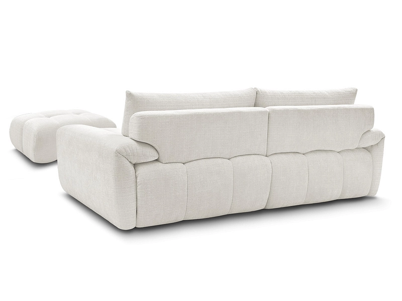 Canapé 3 places avec pouf BOBOCHIC IVANE Canapé 3 places avec pouf BOBOCHIC IVANE