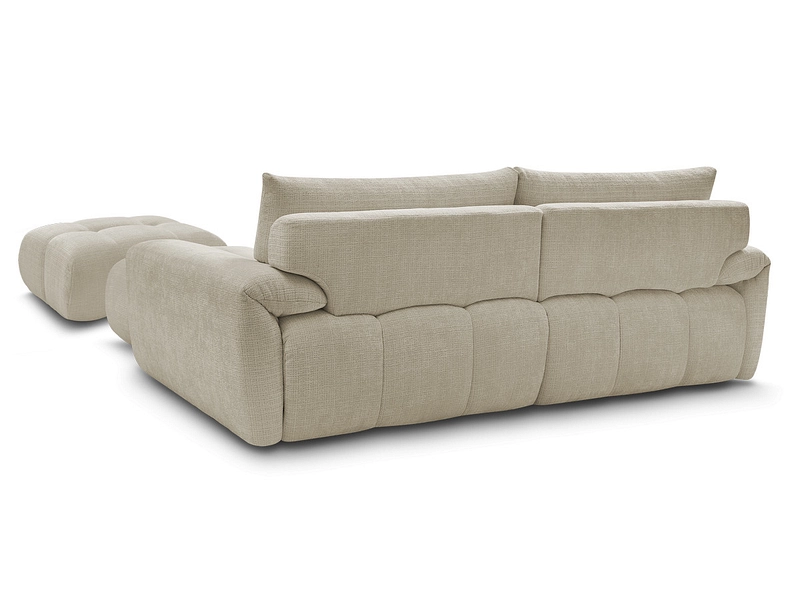 Divano ad angolo con pouf BOBOCHIC IVANE