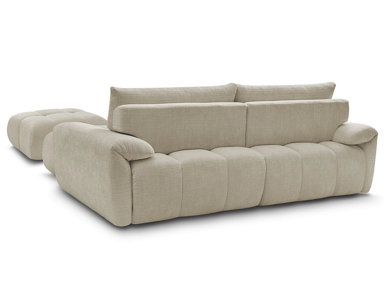 Divano ad angolo con pouf BOBOCHIC IVANE