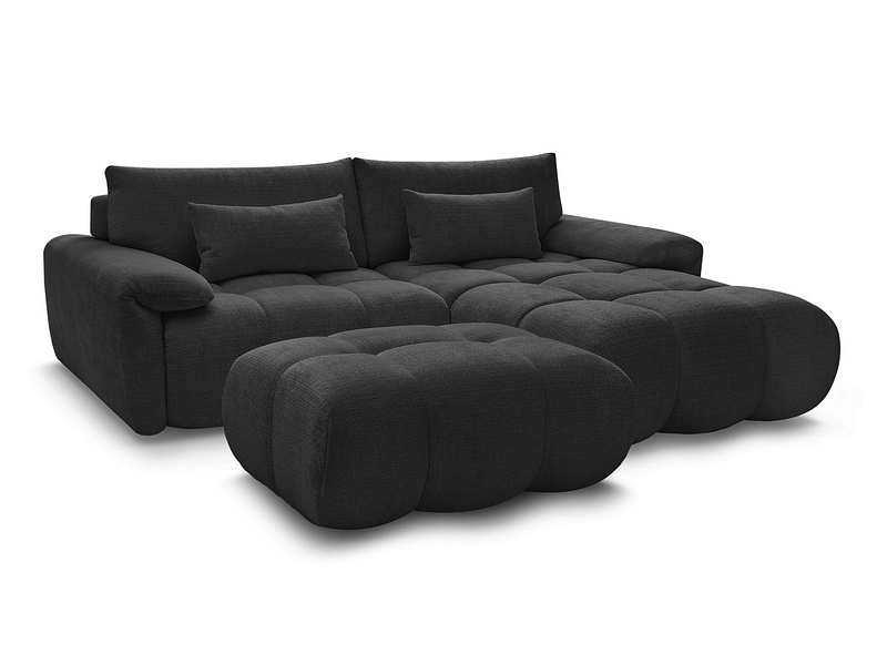 Divano ad angolo con pouf BOBOCHIC IVANE