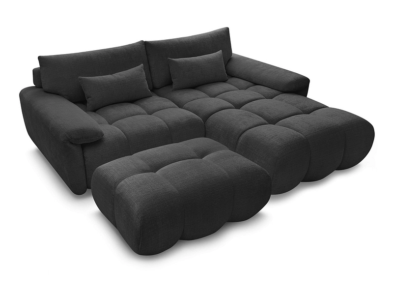 Divano ad angolo con pouf BOBOCHIC IVANE