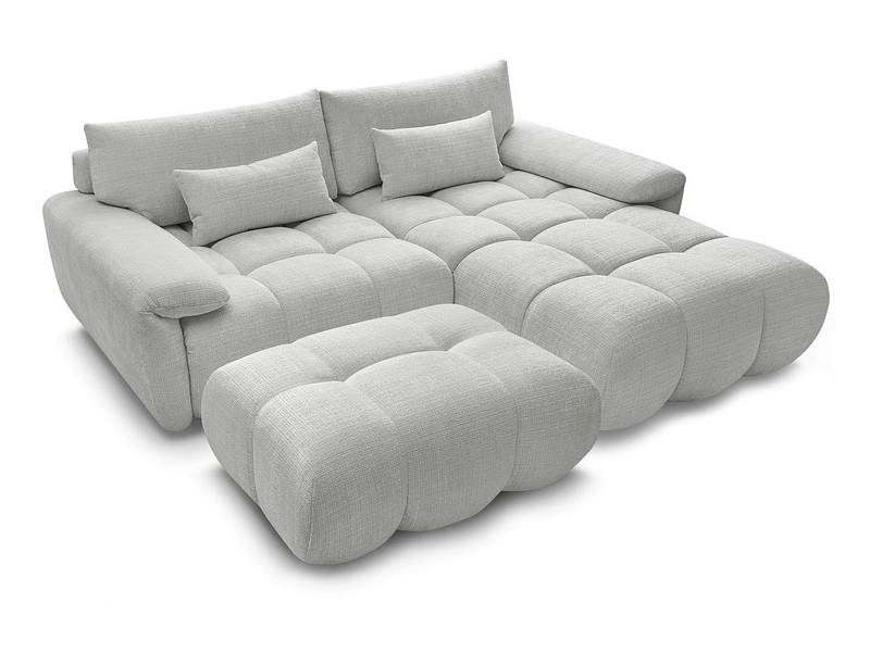 Divano ad angolo con pouf BOBOCHIC IVANE