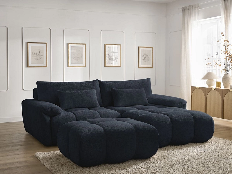 Ecksofa mit Hocker BOBOCHIC IVANE Ecksofa mit Hocker BOBOCHIC IVANE