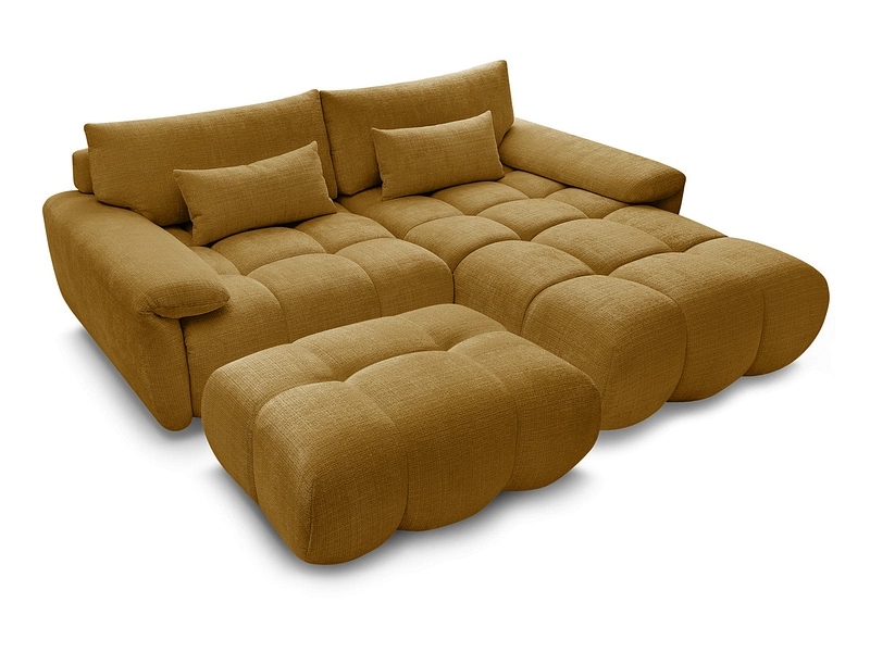 Divano ad angolo con pouf BOBOCHIC IVANE
