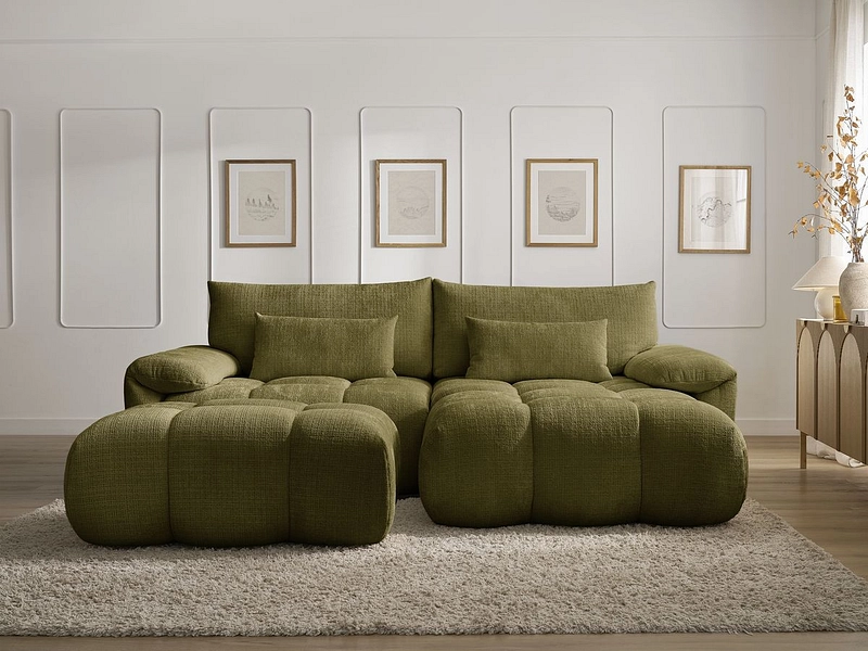 Ecksofa mit Hocker BOBOCHIC IVANE Ecksofa mit Hocker BOBOCHIC IVANE