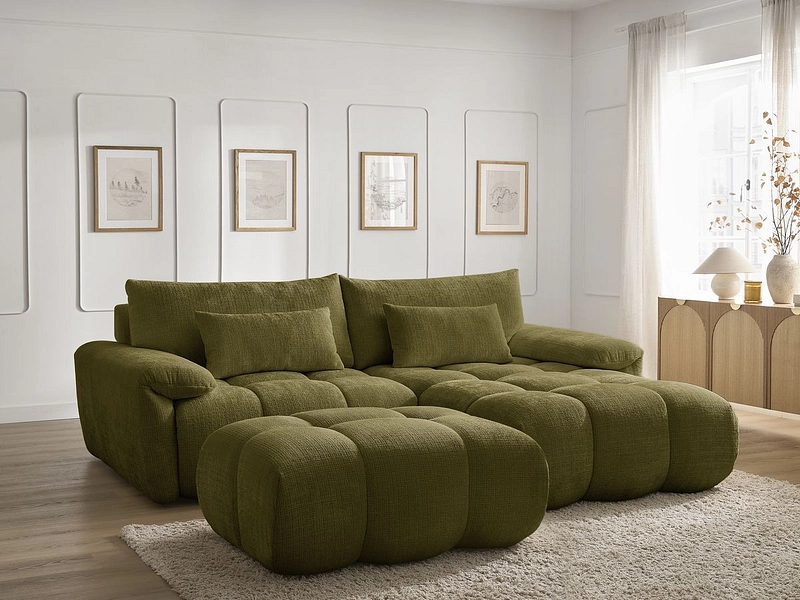 Ecksofa mit Hocker BOBOCHIC IVANE Ecksofa mit Hocker BOBOCHIC IVANE