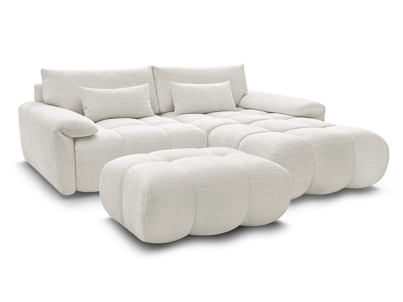 Divano ad angolo con pouf BOBOCHIC IVANE