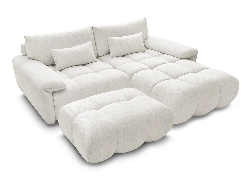 Divano ad angolo con pouf BOBOCHIC IVANE