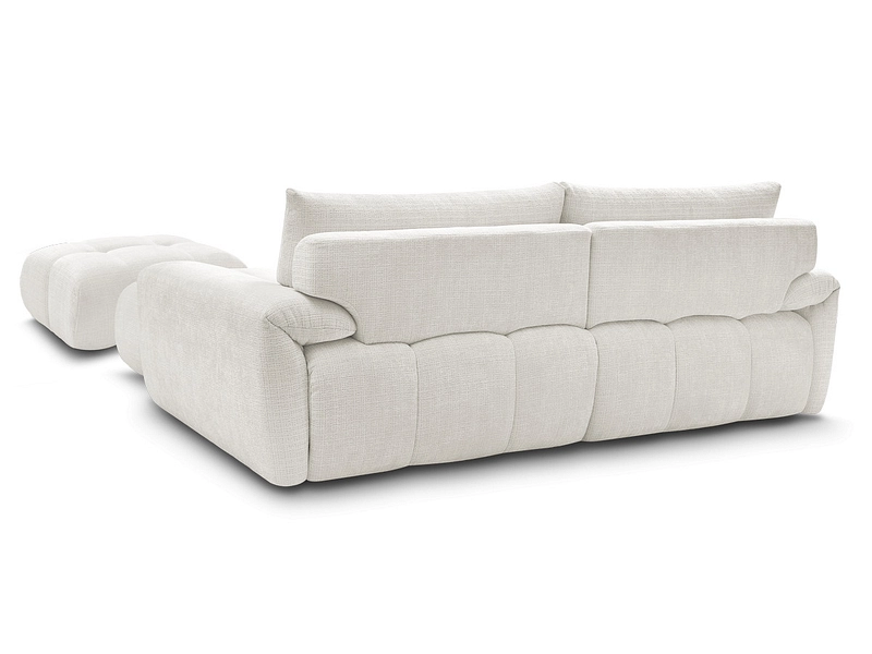 Divano ad angolo con pouf BOBOCHIC IVANE