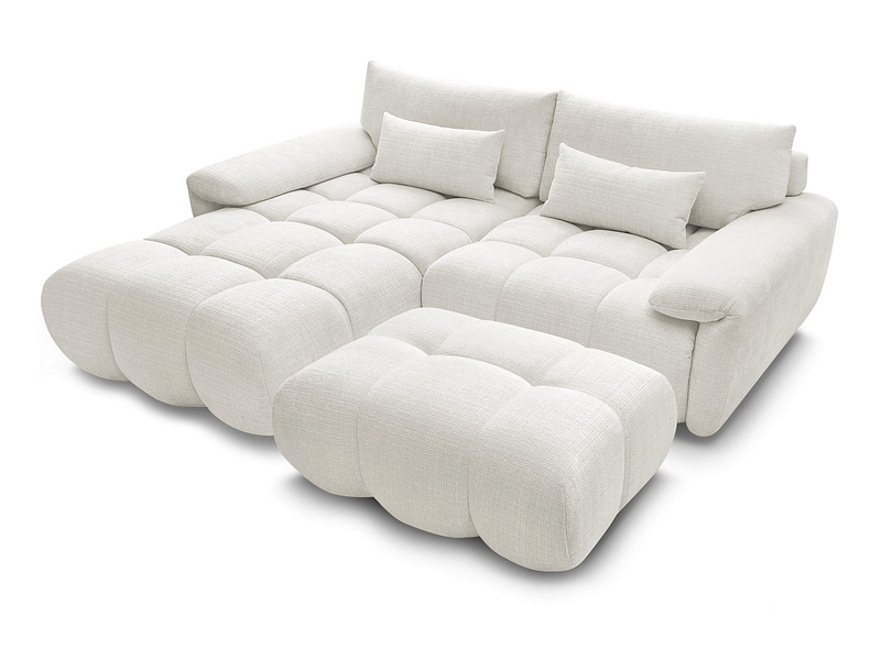 Divano ad angolo con pouf BOBOCHIC IVANE