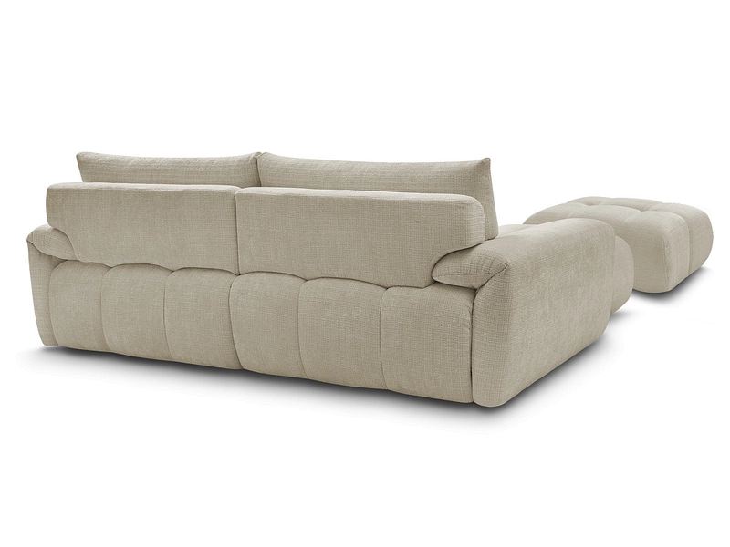 Divano ad angolo con pouf BOBOCHIC IVANE