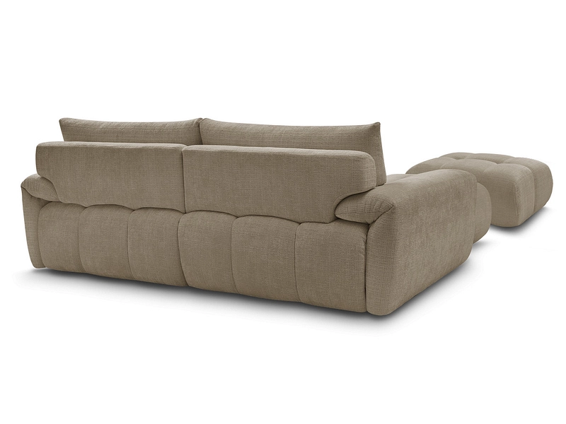 Divano ad angolo con pouf BOBOCHIC IVANE