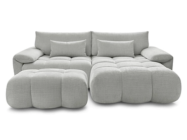 Divano ad angolo con pouf BOBOCHIC IVANE