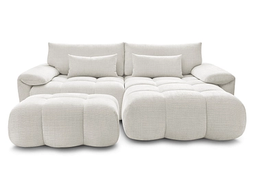 Divano ad angolo con pouf BOBOCHIC IVANE