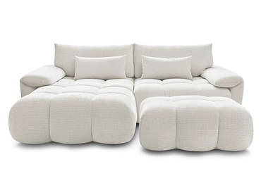 Divano ad angolo con pouf BOBOCHIC IVANE
