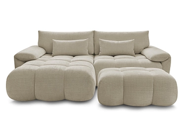 Divano ad angolo con pouf BOBOCHIC IVANE