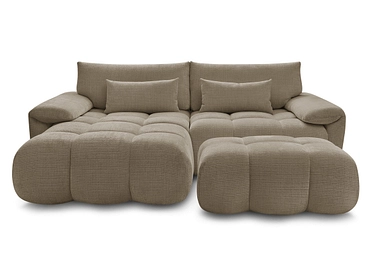 Divano ad angolo con pouf BOBOCHIC IVANE