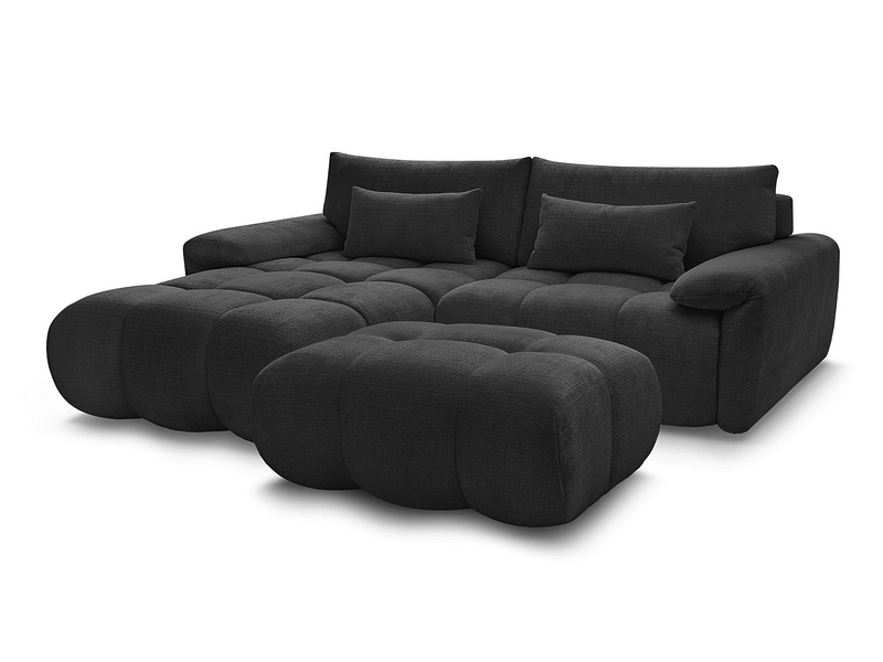 Divano ad angolo con pouf BOBOCHIC IVANE