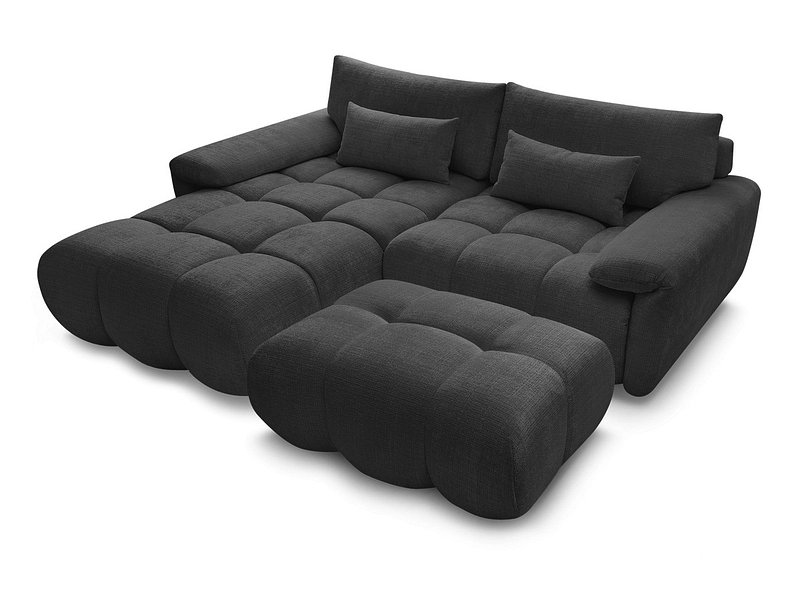 Divano ad angolo con pouf BOBOCHIC IVANE