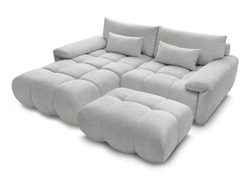 Divano ad angolo con pouf BOBOCHIC IVANE