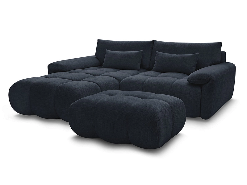 Divano ad angolo con pouf BOBOCHIC IVANE