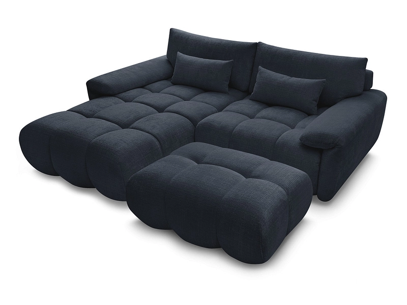 Divano ad angolo con pouf BOBOCHIC IVANE