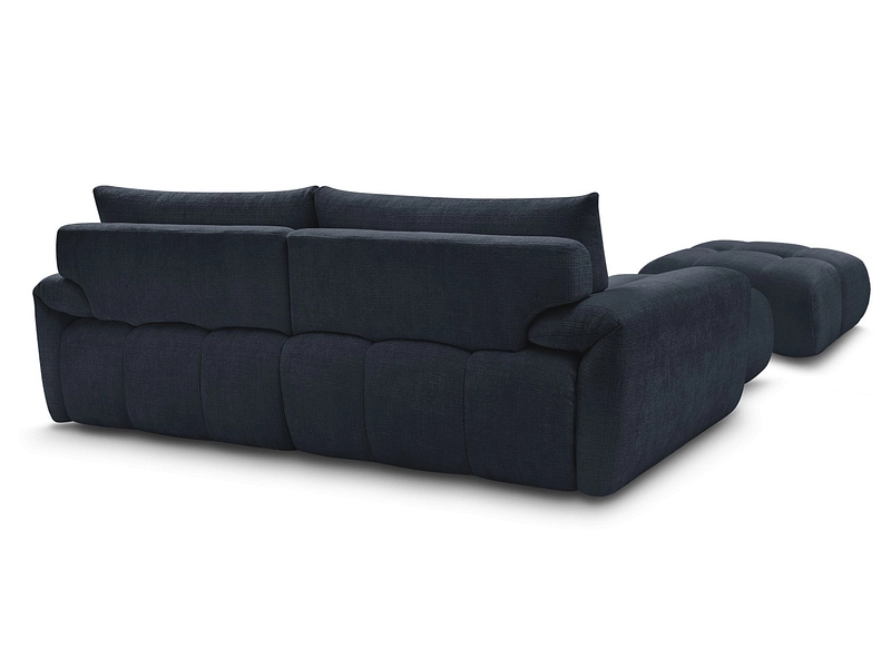 Divano ad angolo con pouf BOBOCHIC IVANE