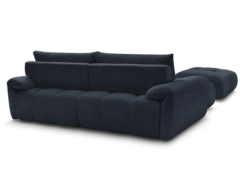 Divano ad angolo con pouf BOBOCHIC IVANE