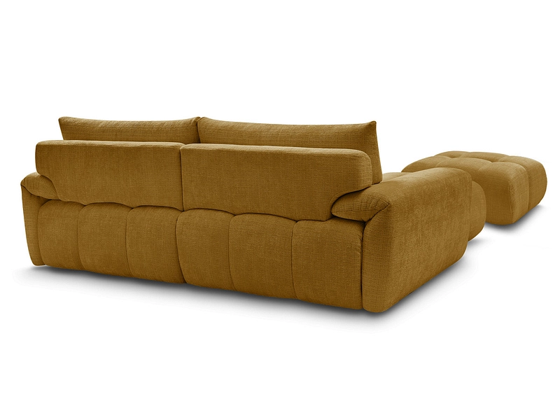 Divano ad angolo con pouf BOBOCHIC IVANE