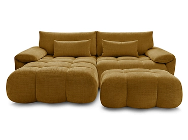 Divano ad angolo con pouf BOBOCHIC IVANE