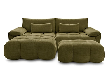 Divano ad angolo con pouf BOBOCHIC IVANE