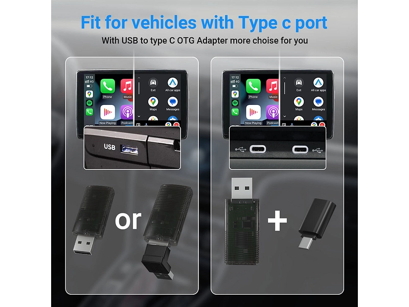 TECHNAXX USB-Adaptateur Carplay & Android TECHNAXX USB-Adaptateur Carplay & Android