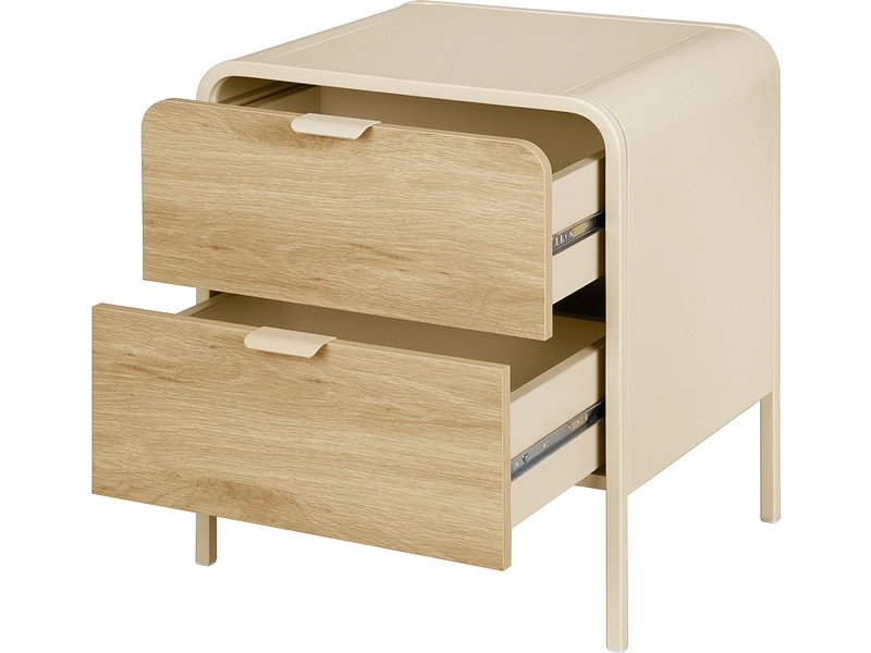 Nachttisch EDGE 2 Schubladen