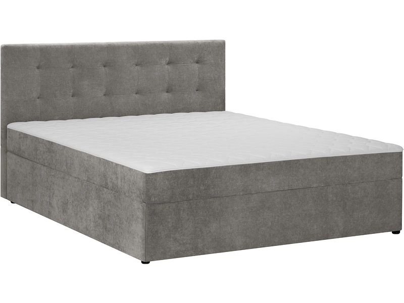 Boxspring PRIMO grigio 180x200cm semirigido
