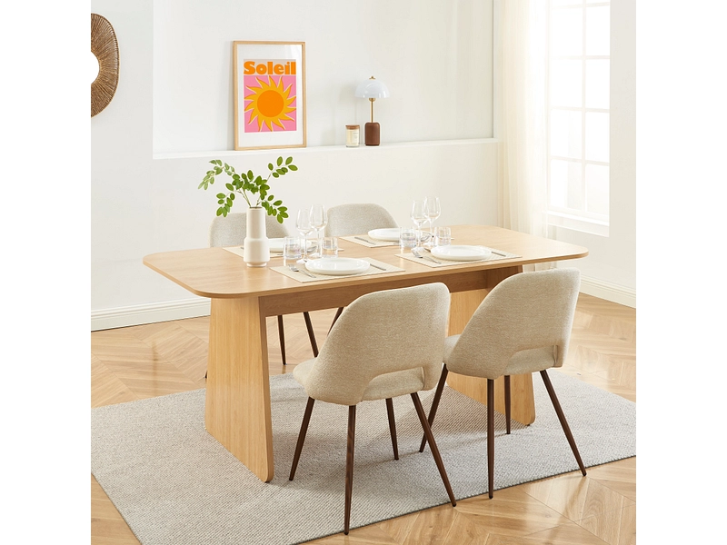Set Tisch und 4 Stühle BAÏTA LANGO Set Tisch und 4 Stühle BAÏTA LANGO