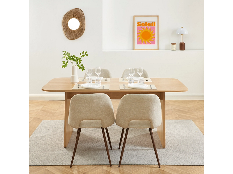 Set Tisch und 4 Stühle BAÏTA LANGO Set Tisch und 4 Stühle BAÏTA LANGO