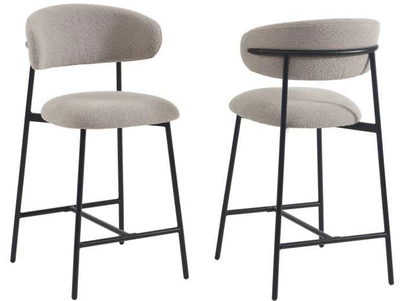 BAÏTA Set 2 tabourets de bar GALLY