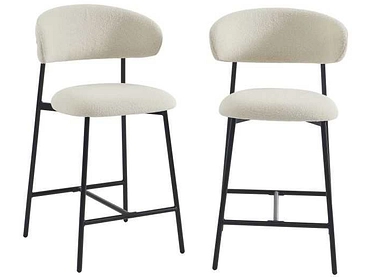 BAÏTA Set 2 tabourets de bar GALLY