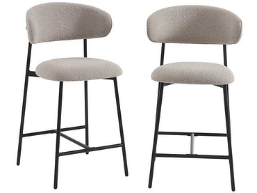 BAÏTA Set 2 tabourets de bar GALLY