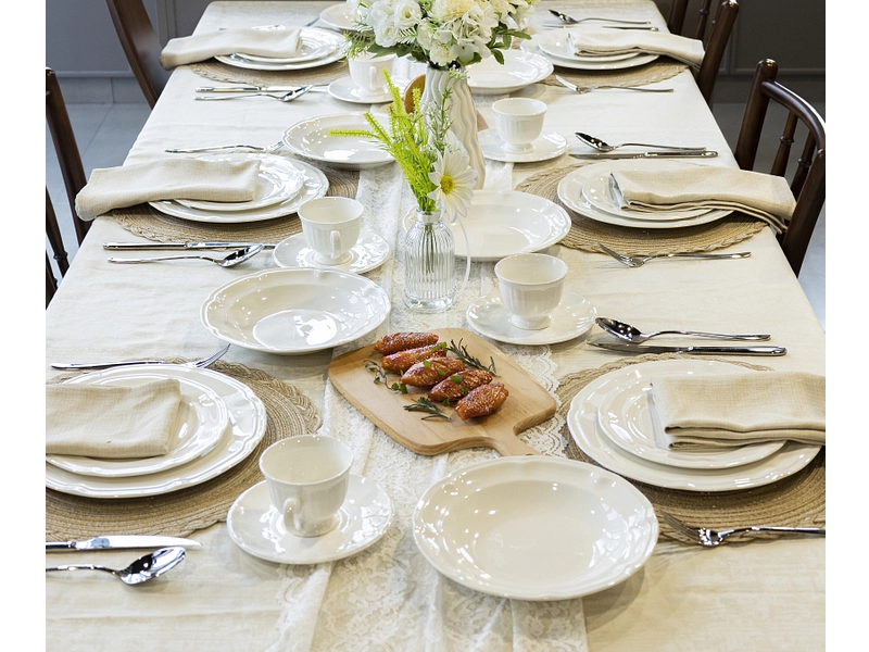 Set vaisselle LOUISE porcelaine