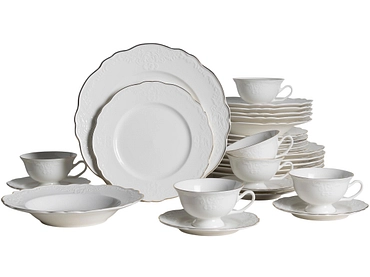 Set vaisselle AMELIA porcelaine