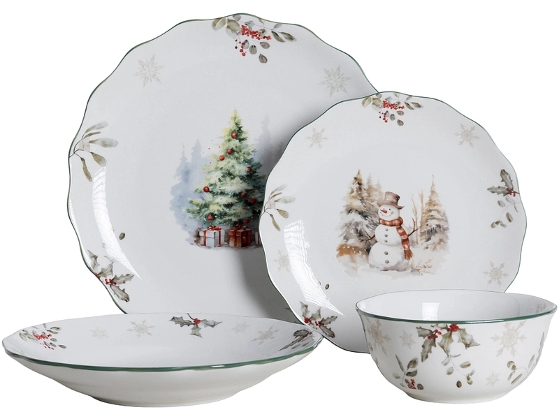 Set stoviglie CHRISTMAS porcellana Set stoviglie CHRISTMAS porcellana