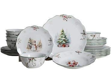 Set stoviglie CHRISTMAS porcellana