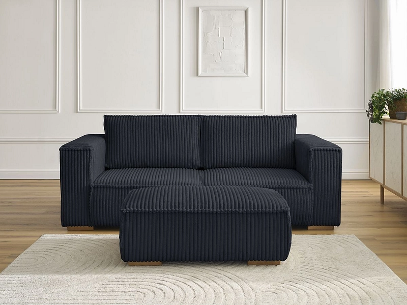 2er Sofa mit Hocker BOBOCHIC CHELSEA
