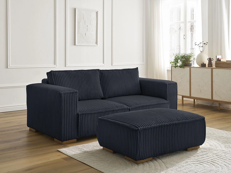 2er Sofa mit Hocker BOBOCHIC CHELSEA