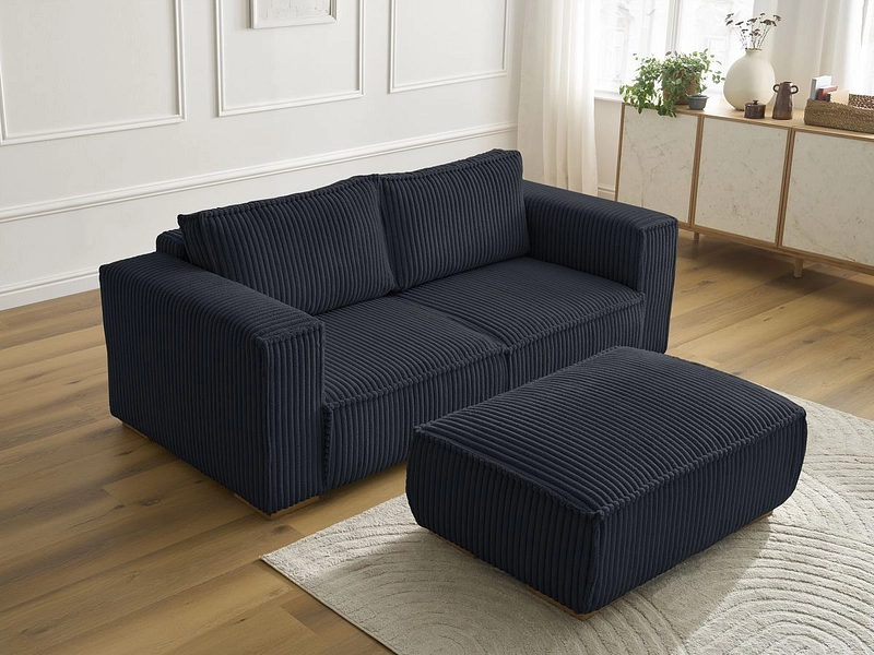 2er Sofa mit Hocker BOBOCHIC CHELSEA
