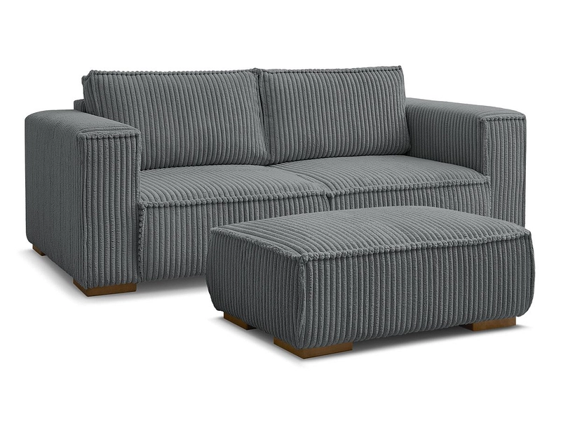 2er Sofa mit Hocker BOBOCHIC CHELSEA
