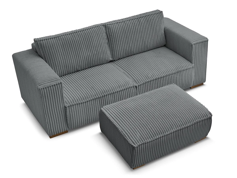 2er Sofa mit Hocker BOBOCHIC CHELSEA
