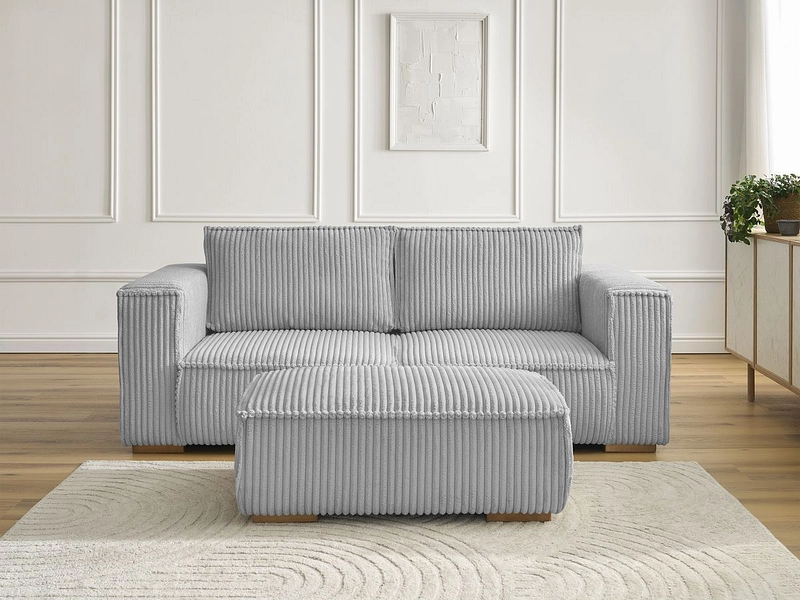 2er Sofa mit Hocker BOBOCHIC CHELSEA
