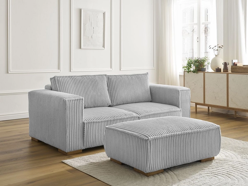 2er Sofa mit Hocker BOBOCHIC CHELSEA